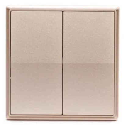 Купить Выключатель Gritt Elegance B180201G дистанционный двухклавишный золотой металлик по низкой цене