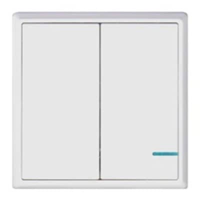 Купить Выключатель Gritt Practic A180202W дистанционный двухклавишный белый по низкой цене