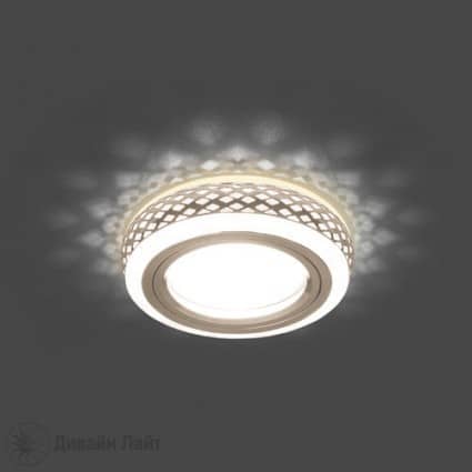 Купить Светильник Gauss Backlight BL083 белый Gu5.3 3W Led 3000K встраиваемый по низкой цене