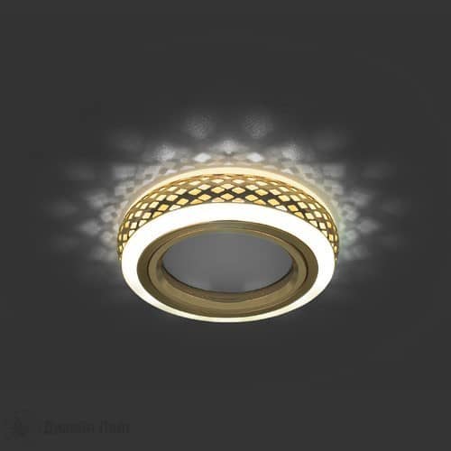Купить Светильник Gauss Backlight BL084 золото/белый Gu5.3 3W Led 3000K встраиваемый по низкой цене