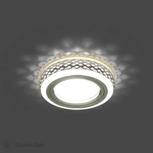 Купить Светильник Gauss Backlight BL085 хром/белый Gu5.3 3W Led 3000K встраиваемый по низкой цене