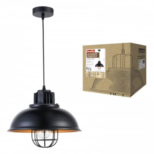 Купить Светильник Fametto Vintage DLC-V304-1001 Black E27 60W 220V подвесной по низкой цене