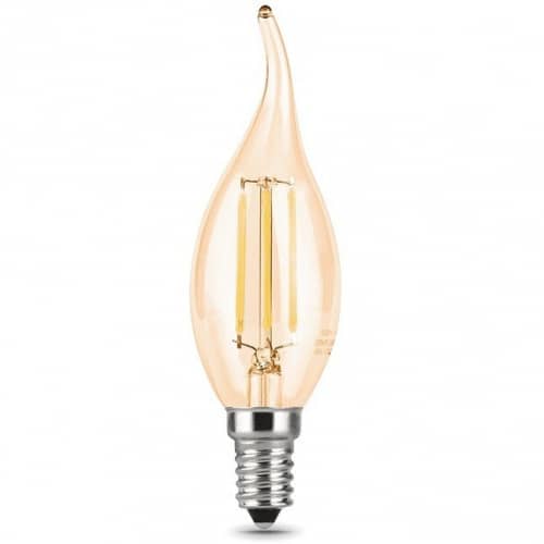 Купить Лампа Gauss 104801005 Filament Candle tailed 5W E14 Golden 2700K светодиодная по низкой цене