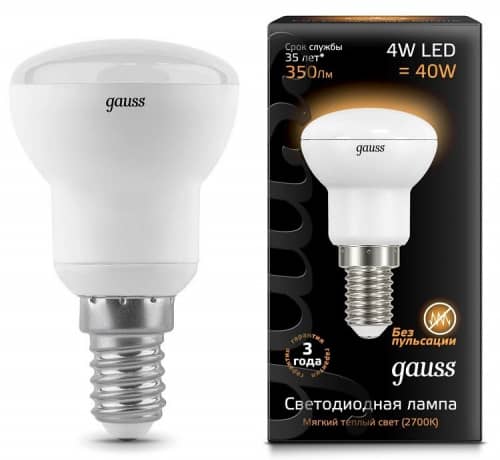 Купить Лампа Gauss 106001104 R39 4W E14 2700K светодиодная по низкой цене