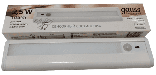 Купить Светильник Gauss Cabinet Light CL003 многофункциональный 2,5W белый автономный сенсорный по низкой цене