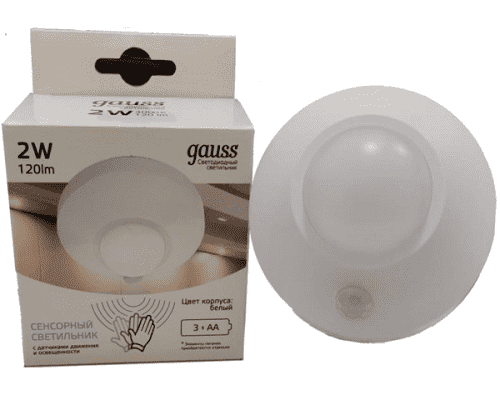 Купить Светильник Gauss Cabinet Light CL001 многофункциональный 2W белый автономный сенсорный по низкой цене