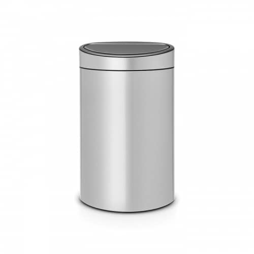 Купить Бак Brabantia Touch Bin New мусорный, серый металлик, 40 л по низкой цене