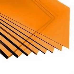 Купить Поликарбонат Borrex монолитный оранжевый 10 мм по низкой цене