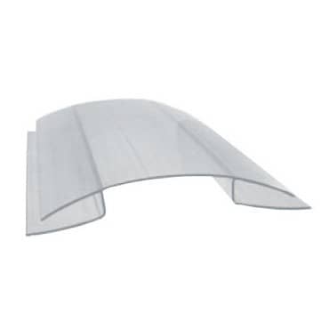 Купить Профиль Юг-Ойл-Пласт для поликарбоната коньковый 8-10 мм прозрачный по низкой цене