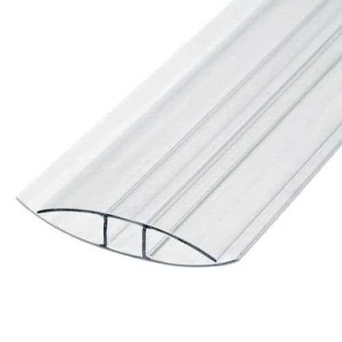 Купить Профиль Юг-Ойл-Пласт для поликарбоната соединительный неразъемный 6-8 мм прозрачный по низкой цене