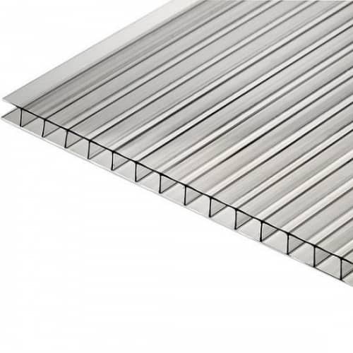 Купить Поликарбонат Юг-Ойл-Пласт Ug Standart сотовый прозрачный 10 мм 2,1х6 м по низкой цене