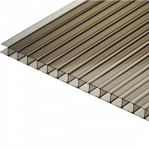 Купить Поликарбонат Юг-Ойл-Пласт Ug Standart сотовый серый 10 мм 2,1х12 м по низкой цене