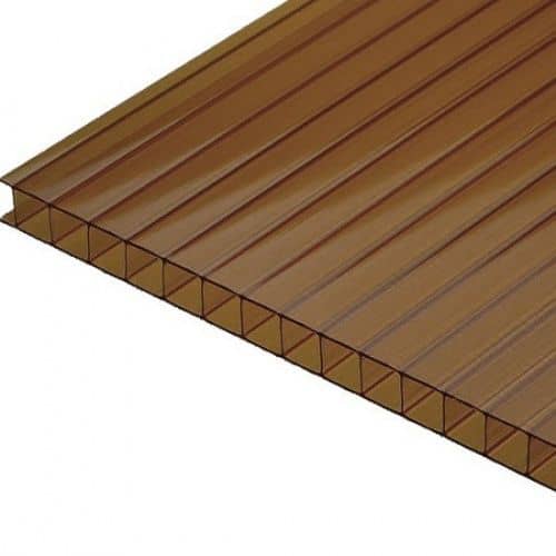 Купить Поликарбонат Berolux сотовый бронзовый 16 мм 2,1х6 м по низкой цене