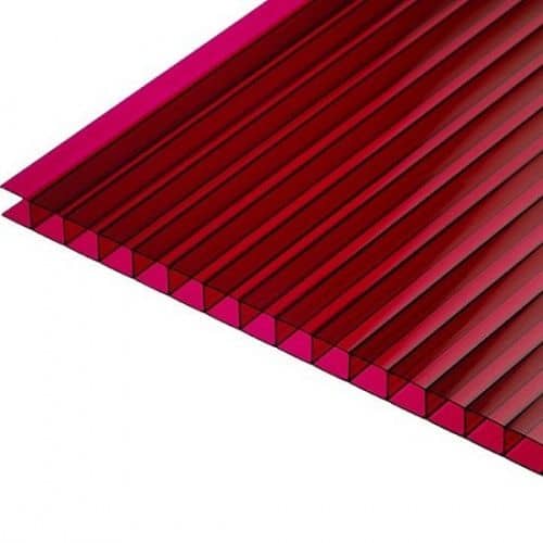 Купить Поликарбонат Berolux сотовый гранатовый 16 мм 2,1х12 м по низкой цене