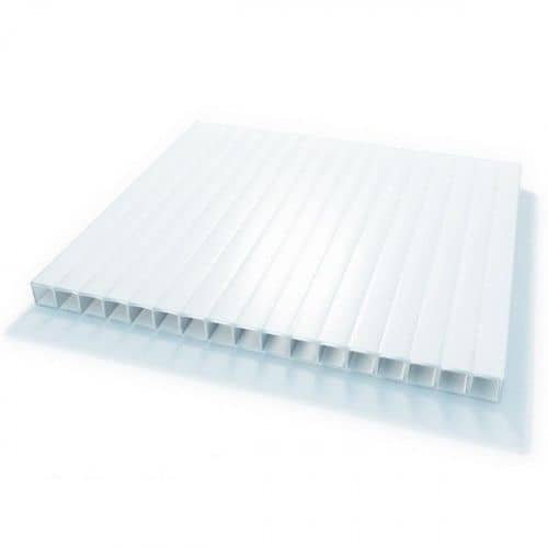 Купить Поликарбонат Borrex Опал сотовый белый 16 мм 2,1х6 м по низкой цене