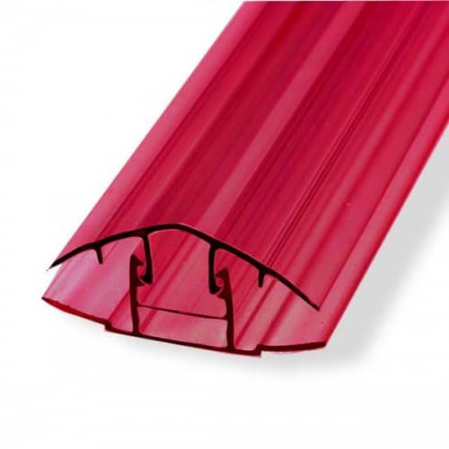 Купить Профиль Юг-Ойл-Пласт для поликарбоната соединительный разъемный 16 мм гранатовый по низкой цене
