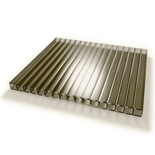 Купить Поликарбонат Wöggel сотовый бронзовый 10 мм 2,1х6 м по низкой цене