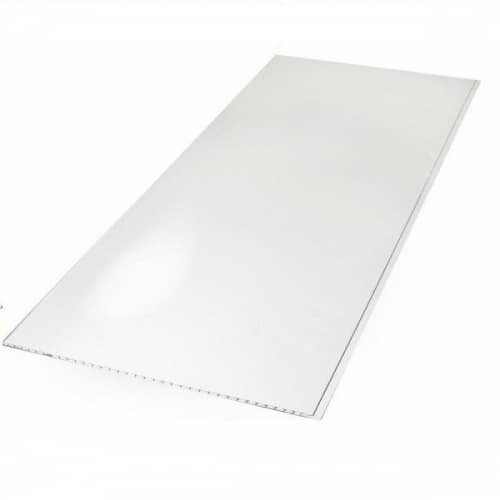 Стеновая панель ПВХ Апласт глянцевая белая 3000x375 мм