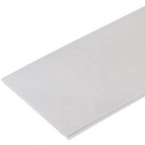 Стеновая панель ПВХ Панельпласт матовая белая стеновая 2700х375 мм