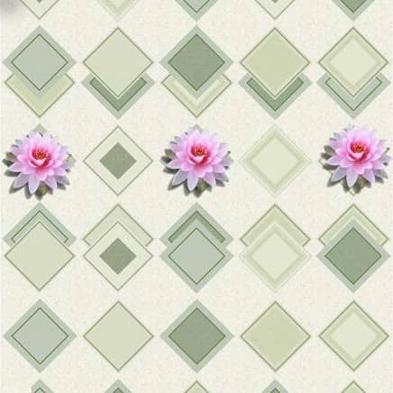 Стеновая панель ПВХ Век Лотос зеленый панно 2700х250 мм