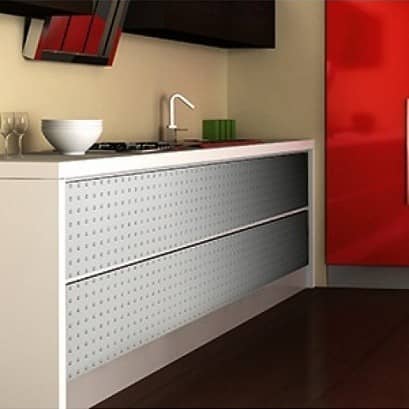 Стеновая панель Sibu Structure Line Square 3 Silver PF met 2612х1000 мм