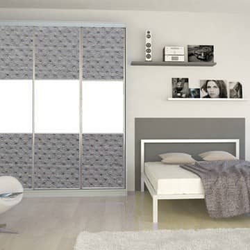 Панель МДФ Deco Версаль серебро 133 декоративная 2800х390 мм