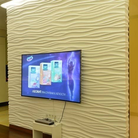 3D панель из гипса Artpole Silk 2 дизайнерская 600х600 мм