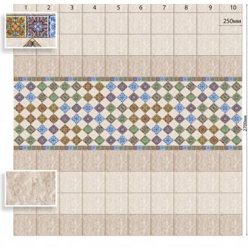 Стеновая панель ПВХ Век Маракеш 2700х250 мм