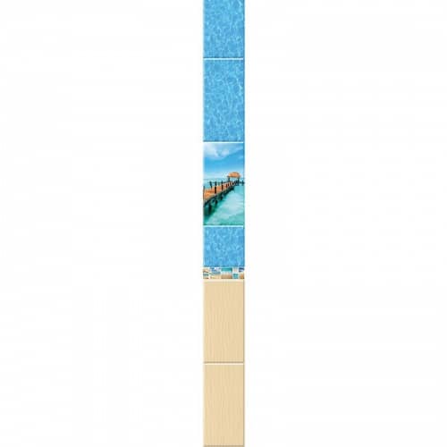 Купить Стеновая панель ПВХ Век Песчаный берег Мостик 2700х250 мм по низкой цене