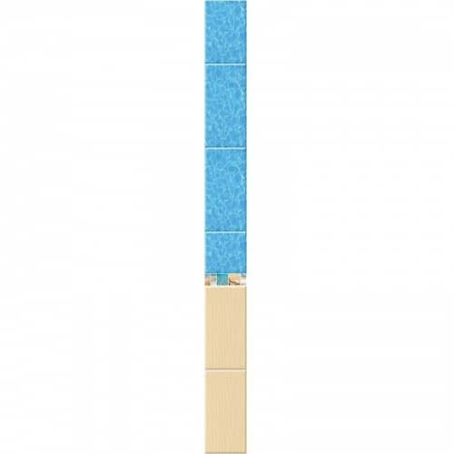 Купить Стеновая панель ПВХ Век Песчаный берег фон 2700х250 мм по низкой цене