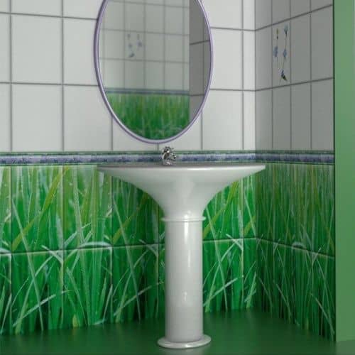 Стеновая панель ПВХ Век Цикорий фон 2700х250 мм