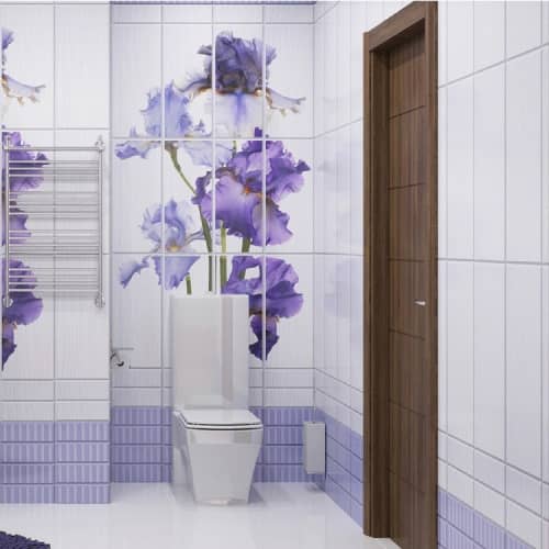 Стеновая панель ПВХ Кронапласт Unique Ирис фоновая 2700х250 мм