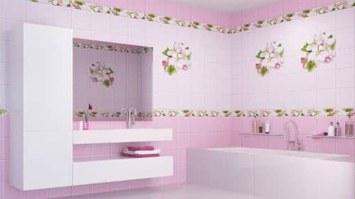 Стеновая панель ПВХ Кронапласт Unique Яблоневый цвет розовый 2700х250 мм