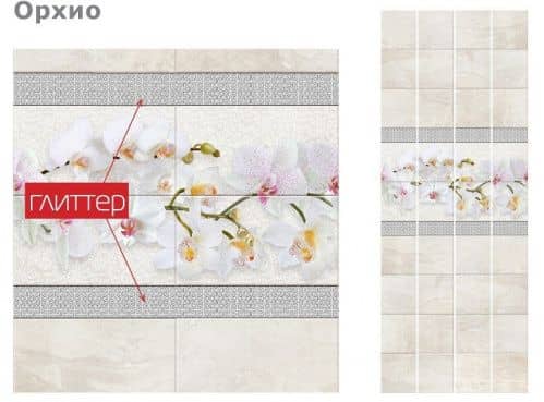 Стеновая панель ПВХ Кронапласт Unique Орхио 2700х250 мм