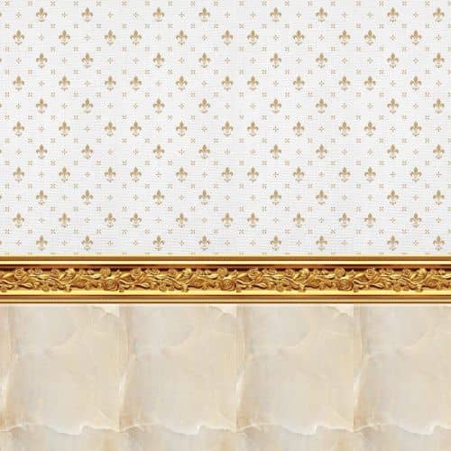 Стеновая панель ПВХ Кронапласт Unique Роял бежевый фигурная 2700х250 мм