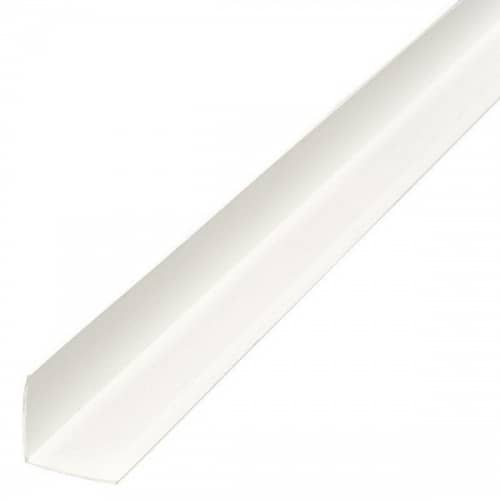 Угол ПВХ Апласт универсальный белый 3000х20х20 мм