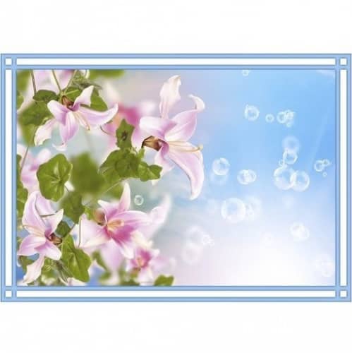 Панель ПВХ Novita 3D Лилейник потолочная 2000х250 мм 8 штук