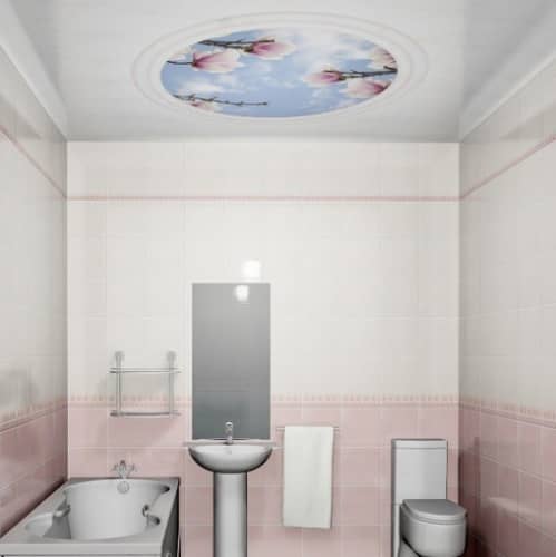 Панель ПВХ Novita 3D Магнолия потолочная 1800х250 мм 6 штук