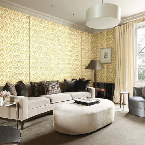 Жесткие обои МДФ Требити Баско Вензель золотой 2800х1030 мм