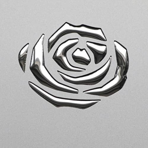 Стеновая панель Sibu Punch Line 3D Roses Silver PF met Silver 2600х1000 мм
