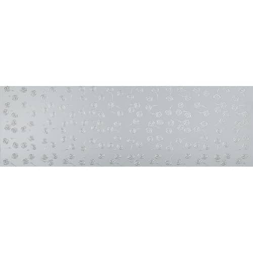 Стеновая панель Sibu Punch Line 3D Roses Silver PF met Silver 2600х1000 мм