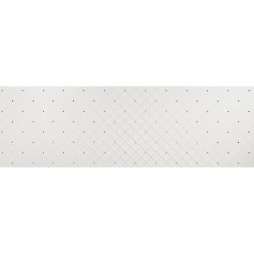 Стеновая панель Sibu Leather Line Cristal Rombo 85 Bianco Silver 2612х1000 мм самоклеящаяся
