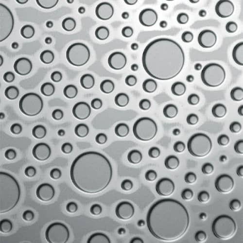 Стеновая панель Sibu Structure Line Bubble Silver PF met Silver самоклеящаяся 2600х1000 мм