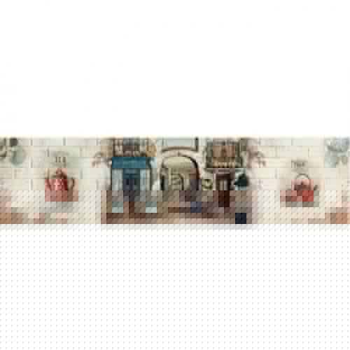 Фартук для кухни Апласт Ле Пети кафе МДФ текстура кирпич