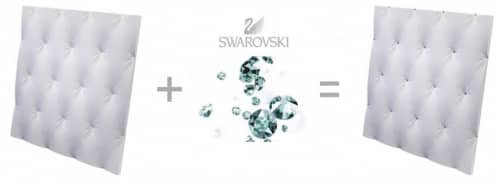 3D панель Artpole Aristocrate с кристаллами Swarovski дизайнерская из гипса 600х600 мм