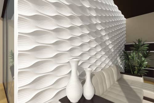 3D панель Artpole Blade дизайнерская из гипса 600х600 мм