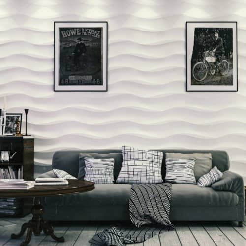 3D панель Artpole Cotton дизайнерская из гипса 600х600 мм