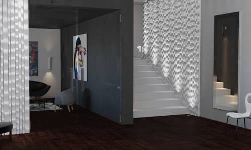 3D панель Artpole Matrix дизайнерская из гипса 600х600 мм