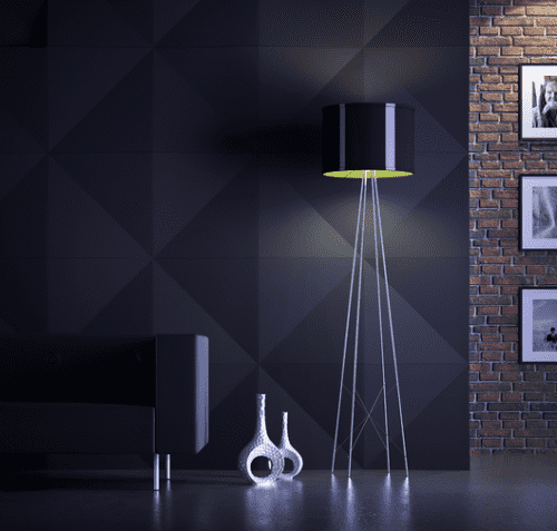 3D панель Artpole Romb дизайнерская из гипса 600х600 мм