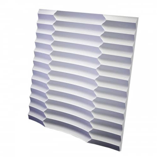 3D панель Artpole Ruffle дизайнерская из гипса 600х600 мм